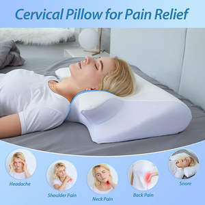 <span class=keywords><strong>Almohada</strong></span> de Cama Ergonómica de Espuma Viscoelástica Sólida JeeBay, Diseño Ortopédico Cervical, Relleno 100% <span class=keywords><strong>Fibra</strong></span> de Poliéster, 1.3 kg, Sueño Saludable y Profundo - Product Image 5