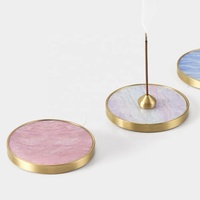 Sous-verres modernes personnalisés en laiton et résine, écologiques, durables, réutilisables et résistants à la chaleur, vente en gros usine CHENLANG