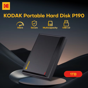 Kodak KODAK P190 2.5 Inch Portable External HDD USB3.0 5Gbps 5400 RPM 1TB New PS4 Desktop Computer Expansion - Product Image 4