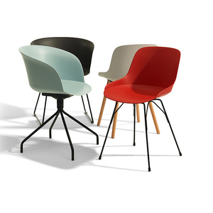 KHÁCH SẠN Nhựa Hiện Đại Phòng Ăn Bàn Ghế Với Chân Kim Loại Hoặc Gỗ - Product Image 2