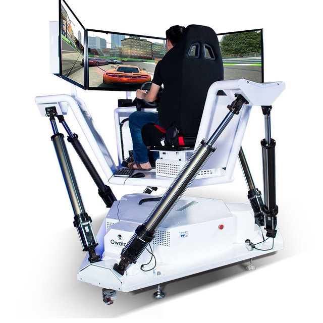 VR Racing Car Driving Simulator Machine with Three Screens
