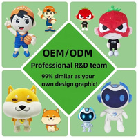 DIHAO Jouet en peluche personnalisé, design d'animaux mignons de dessin animé, jouet en peluche exquis, petite collection d'animaux en peluche, collection Aventure en forêt tropicale