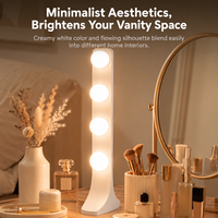 Lampe LED à panneau 4 rangées pour bureau, éclairage d'appoint (lot de 2) pour diffusion en direct, appels vidéo, photographie et maquillage