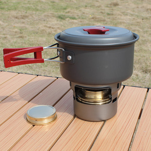 Réchaud à alcool en alliage d'aluminium 3-5L, coupe-vent, pour camping en plein air, cuisson et thé - Product Image 4