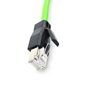 M12 Connector A X D Code 4 8 Pin To RJ45 Plug Profinet Ether CAT5E Ethernet Cat6 Cable Assembly Shielded Wire Harness For Pvc - Product Image 3