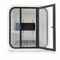 Cabine de luxe moderne Apple, module de bureau préfabriqué insonorisé, studio de jardin, mini-maison, espace de vie modulaire pour jardin