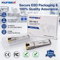 Transceiver SFP+ RJ45 Cuivre 10GBASE-T Compatible MSA, Vente Directe Usine, Livraison Rapide, Faible MOQ, Commande d'Échantillon