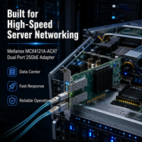 Tarjeta de Red Mellanox MCX4121A-ACAT Connect X-4 Lx EN de Doble Puerto 25GbE SFP28, PCIe3.0 X8 RoCE SR-IOV para Servidor