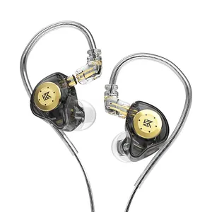 厂家批发有线耳机KZ EDX专业游戏耳机Hifi低音运动噪声消除动态入耳式麦克风耳机