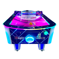 Simulateur de jeux vidéo à pièces de monnaie Jeux de hockey incurvés Arcade Air Hockey Table