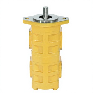 Pompe hydraulique double circuit à haute pression en fonte jaune durable, à faible fuite, pour travaux de terrassement - Product Image 4