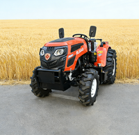 Professioneller 50PS 60PS 70PS 4WD Gelenk-Minipflug Langlebiger Effizienter Zuverlässiger Kleiner Landwirtschaftstraktor mit Getriebe