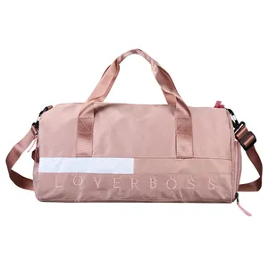 Ademend Fitness Bag Sack Oefening Plunjezak Custom Logo Print Bagage Reizen Pu Leer Pakket Man Gym Gear Sport Bag