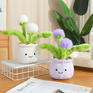 Peluche a Forma di Pianta di Dente di Leone in Vaso, Morbido Peluche Giocattolo, Bambola Compagna, Regali di Compleanno, Vendita Diretta dalla Fabbrica, Ingrosso - Product Image 4