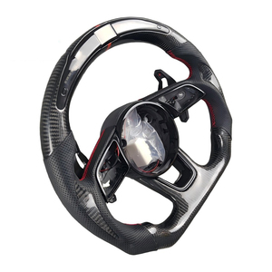 Volant de direction en fibre de carbone de style Alcantara GT compétitif pour Audi <span class=keywords><strong>A1</strong></span> A3 A4 A5 A6 A7 C8 B6 B7 B8 B8.5 B9 8v RS5 S5 S6 S7 - Product Image 5