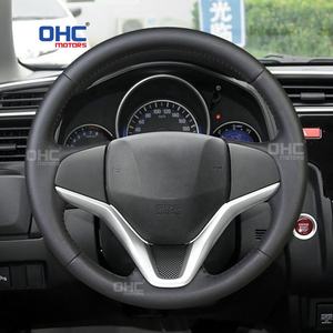 จัดส่งรวดเร็วพวงมาลัยหนังแฮนด์เมดสำหรับฮอนด้าฟิต2017อุปกรณ์เสริมฮอนด้าแจ๊ส2016 2014 2015 2018 2019มอเตอร์2020 ohc - Product Image 2