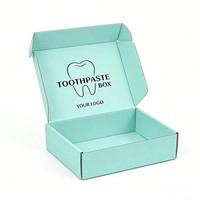 Boîte cadeau rigide recyclable faite à la main pour dentifrice avec séparateur, boîte à dentifrice en papier au design personnalisé, boîte d'expédition cadeau personnalisée