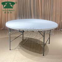 Ucuz fiyat parti etkinlikleri demir metal 6ft katlanır banquete masa düğün için