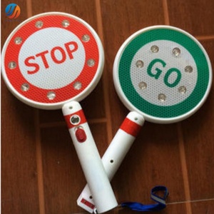 Di động cầm tay cảnh báo giao thông dừng đi nhấp nháy dấu hiệu cảnh báo khẩn cấp hướng dẫn tín hiệu giao thông dấu hiệu - Product Image 1