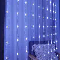 Guirlande lumineuse de nuit étoilée alimentée par USB 100LED multicolore intérieur-extérieur décor de vacances à piles pour chambre à coucher Noël