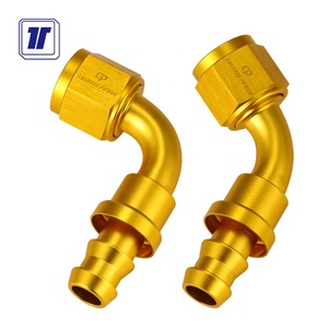 Phụ kiện nối ống nhôm đen 90 độ AN16 kiểu đẩy khóa - Product Image 6