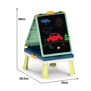 Pintor Talentoso, Juguete Educativo 2 en 1, Pizarra de Doble Cara para Niños, Soporte Plegable, Pizarra de Dibujo Artística con Juego - Product Image 6