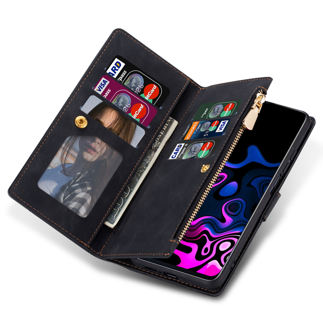 High Quality Line Splicing Pu Leather Card Slot Wallet Case for Samsung A12 A13 A53 A73 A22 A42 A52 5G