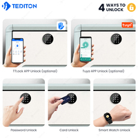 Clavier tactile Tediton Serrure intelligente de casier RFID Serrure numérique intelligente par mot de passe RFID Serrure électronique de classeur de garde-robe