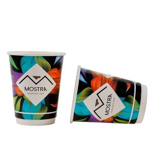 Vasos de Papel para Café y Té de Doble Pared, con Logotipo Personalizado, Impresión de Logotipo, Grado Alimenticio, Venta al Por Mayor de Fábrica - Product Image 1