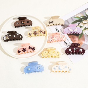 Acetate Hair Claw <b>Clips</b> Rhinestone Flower Butterfly <b>Bow</b> Hair <b>Clips</b> 8 cm Women Daily Wedding Christmas - Product Image 2