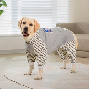 Combinaison pour chien à quatre pattes rayée moderne pour l'hiver, pour les grandes races comme le <span class=keywords><strong>Labrador</strong></span> et le <span class=keywords><strong>Golden</strong></span> <span class=keywords><strong>Retriever</strong></span> - Product Image 5