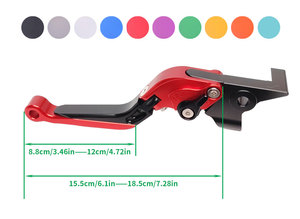 Palanca de Embrague Plegable Ajustable de 6 Etapas Compatible con MT07 MT09 FZ07 FZ09 FZ10 FZ6 FZ8 XSR700, Palanca de Freno para Motocicleta, Accesorio para Motocicleta - Product Image 2