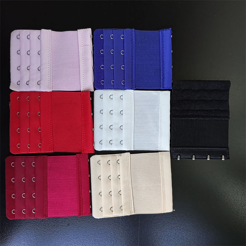 Beige - Quatre rangées de boucles avec élastique