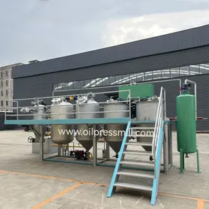 Palm Oil Production Plant Palm Fruit Pressing Plant Palm Oil Refining Machine And Edible Oil Refining Plant