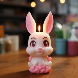 Easter Bunny <b>Candle</b> <b>Mold</b> Silicone Custom Shape Non Toxic DIY Cake <b>Candle</b> <b>Molds</b> For Home Decor - Product Image 4