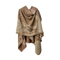 Femmes élégant de haute qualité confort Style ethnique châle Cape haut de gamme européen voyage quotidien châle chaud automne hiver en gros