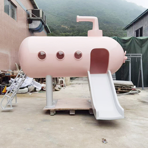 Escultura de Tobogán de Fibra de Vidrio Personalizada con Diseño de Dibujos Animados, Equipo de Juego Submarino Grande de FRP para Jardín de Infancia al Aire Libre - Product Image 6