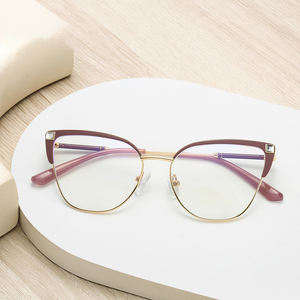 <span class=keywords><strong>Gafas</strong></span> <span class=keywords><strong>de</strong></span> Miopía con Protección Anti Luz Azul 2026 para <span class=keywords><strong>Mujer</strong></span>, Montura Grande <span class=keywords><strong>de</strong></span> Metal Ultraligera, <span class=keywords><strong>Gafas</strong></span> <span class=keywords><strong>de</strong></span> Graduación, <span class=keywords><strong>Gafas</strong></span> Ópticas con Receta - Product Image 2