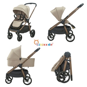 Passeggino Pieghevole Automatico 2 in 1 per Neonati e Bambini, <span class=keywords><strong>Seggiolino</strong></span> Auto Portatile, Carrozzina da Viaggio - Product Image 5