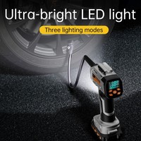 10000mAh Car Air Compressor Portable Tires Inflator 21V Cordless Tire Inflator with Detachable Battery Cordless Car Pump