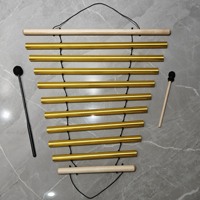 Healing Percussion Instrument Hand-operated Sound Beam Rotation Bell Tube Wind Chime