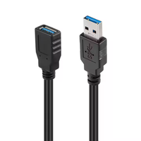 Câble d'extension USB 3.0 mâle vers femelle 1M, transfert de données haute vitesse, cordon d'extension USB