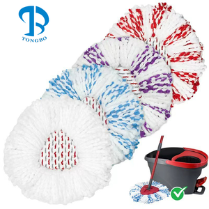 Ajuste para Viledas / O-Cedar Easywring, almohadilla lavable para mopa, cabeza de trapo manos libres seca y húmeda, cabeza de mopa de vapor <span class=keywords><strong>giratoria</strong></span>, piezas de repuesto - Product Image 1