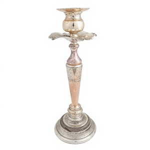 วินเทจเสาโลหะเชิงเทียนคุณภาพสูง Handmade หรูหราตกแต่งบ้านที่ใช้งานได้เชิงเทียน - Product Image 3