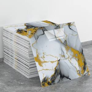 Nouvelle Vente Chaude : Panneau Adhésif Mural Imperméable Effet Marbre Réaliste, Style Élégant, pour Cuisine, Chambre et Salle de Bain - Product Image 1