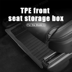 Accessoires de <span class=keywords><strong>voiture</strong></span> sous le siège organisateur stockage organisateur boîte <span class=keywords><strong>pour</strong></span> tesla modèle X <span class=keywords><strong>voiture</strong></span> boîte stockage - Product Image 2