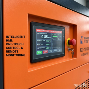 เครื่องอัดอากาศแบบสกรู PM VFD สองระดับ 18.5 กิโลวัตต์ 25 แรงม้า ประสิทธิภาพสูงสำหรับงานอุตสาหกรรม - Product Image 4