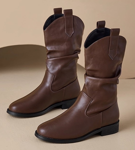 <strong>Women</strong> Round Toe Ladies <strong>s</strong> Casual Walking <strong>Low</strong> <strong>Heeled</strong> <strong>Ankle</strong> <strong>Boots</strong> - Product Image 2