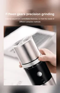 Doğrudan üretim akıllı taşınabilir kahve makinesi Espresso elektrikli kahve değirmeni USB şarj kahve makinesi makinesi moda