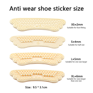 Semelles de confort pour femmes <span class=keywords><strong>Silicone</strong></span> Gel tasses Anti-douleur chaussure talon autocollants haut talon protecteur Pad Inserts taille de chaussure réducteur en rouge - Product Image 4